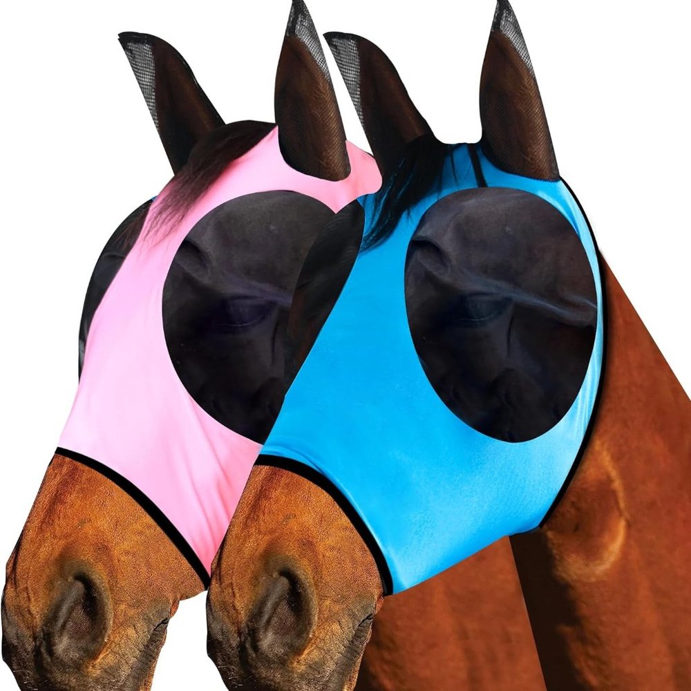 Horse Fly Mask Horse Supplies Fly Masks for Horses with Ears Soft Fine Mesh